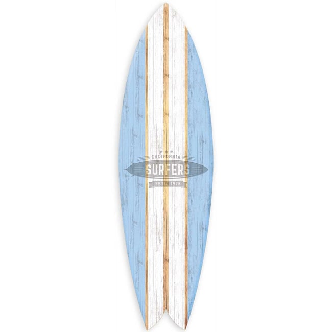 Planche Déco Surf California Surfers 1978 Couleur tableau alu dibond <span itemprop=