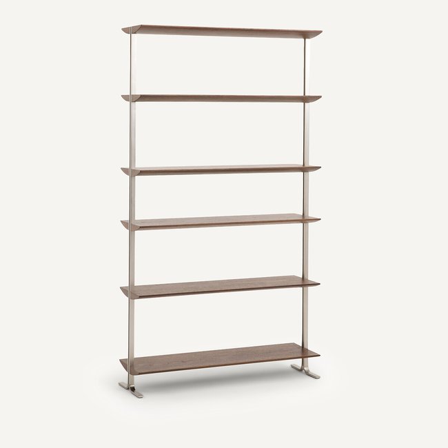 Bibliothèque noyer L100 cm, Livel Couleur noyer <span itemprop=