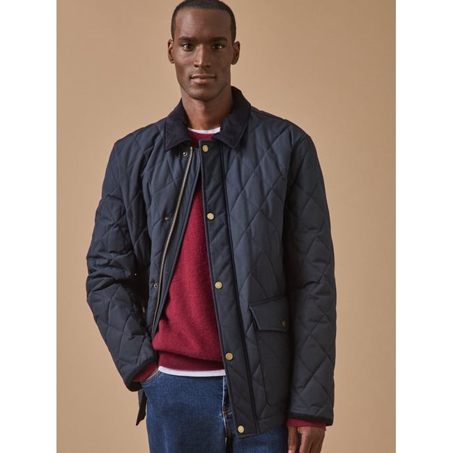 Veste matelassée marine <span itemprop=