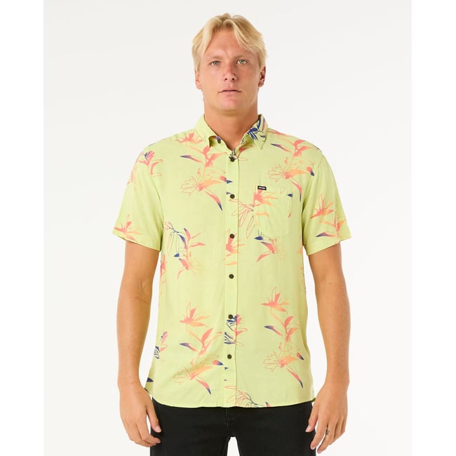 Chemise FUN TIMES S/S SHIRT lavage à la chaux <span itemprop=