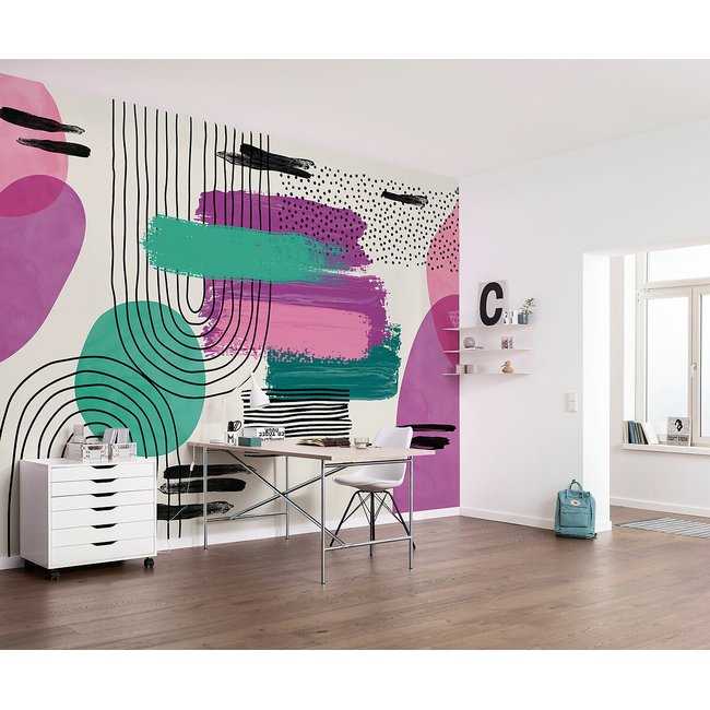 Papel de parede La Boum, INTERELIFE multicolor <span itemprop=