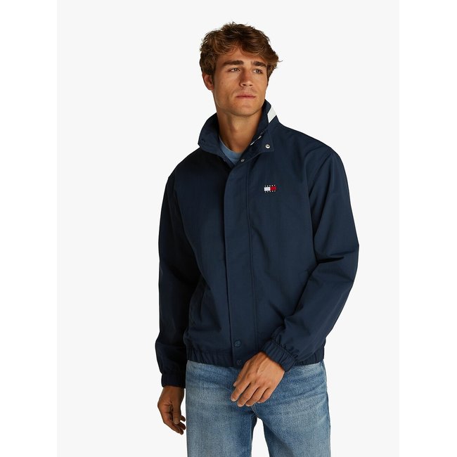 Giacca leggera con colletto con logo blu marino TOMMY JEANS