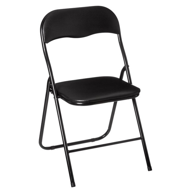 Chaise pliante Couleur noir <span itemprop=
