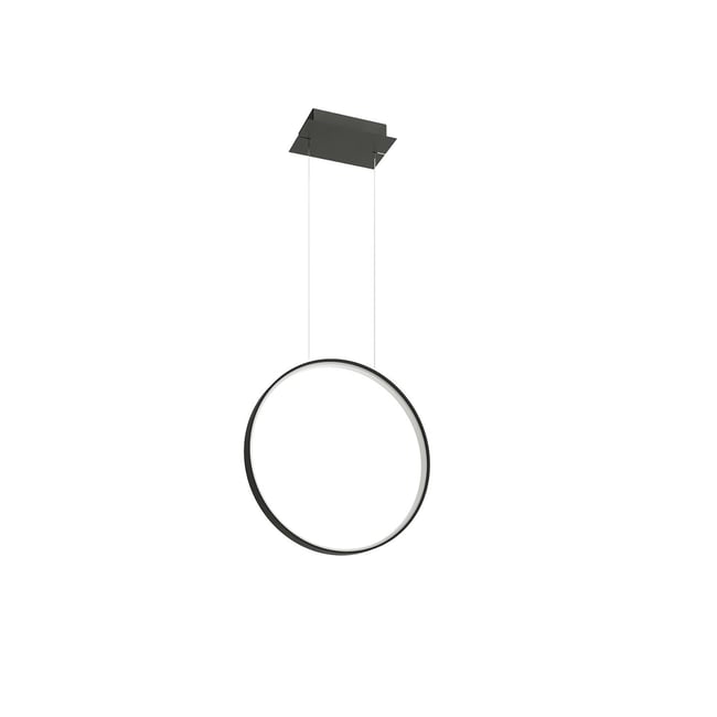 Suspension Aluminium Noir LED 1 Rio Couleur noir <span itemprop=