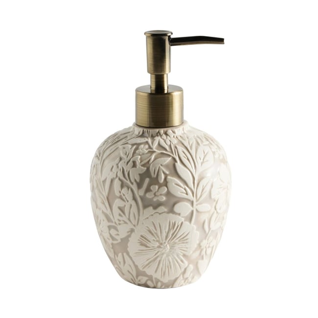 Distributeur de savon style rustique Couleur naturel <span itemprop=