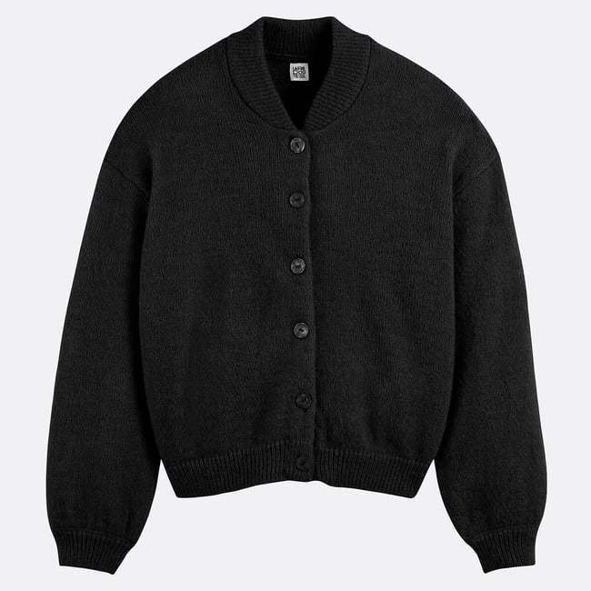 Cardigan col montant, grosse maille alpaga mélangé  - LA REDOUTE COLLECTIONS