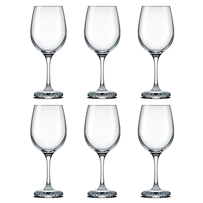 6 Verres En Verre Riserva Bordeaux Conrigo Transparent Bormioli Rocco