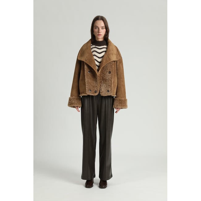 Manteau réversible en sherpa - SEE U SOON