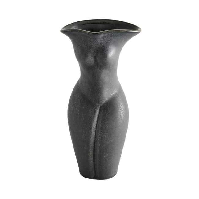 Vase silhouette en céramique Couleur noir <span itemprop=
