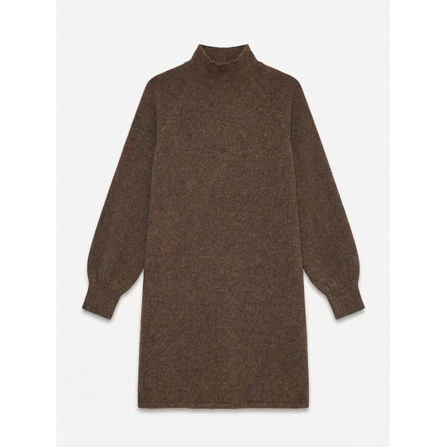 Abito pull collo alto marrone VERO MODA