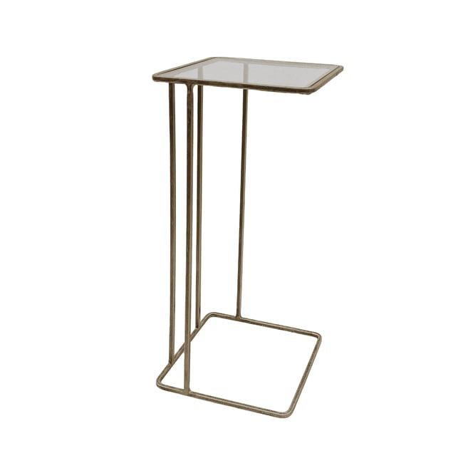 Selette en métal doré et verre ANTOINETTE Couleur doré <span itemprop=