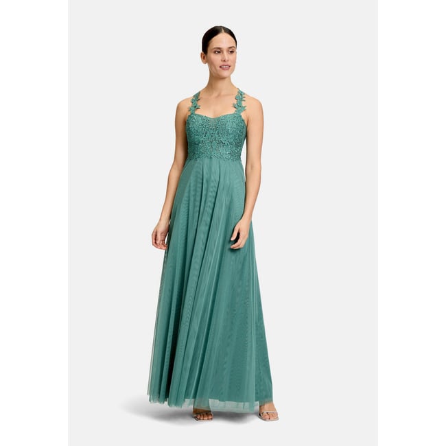 Robe de bal jeunes filles en dentelle bright eucalyptus <span itemprop=