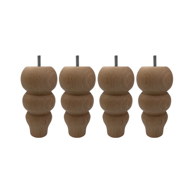 Pied romantique bois (lot de 4) - SOMEO