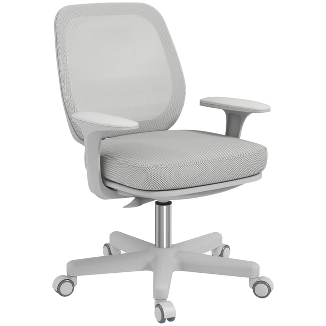 Chaise de bureau Maille Gris Couleur gris <span itemprop=