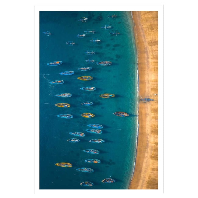 Poster bateaux de pêche - HEXOA