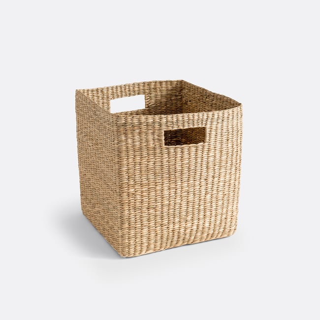 Panier en herbier tressé, Nové Couleur naturel <span itemprop=