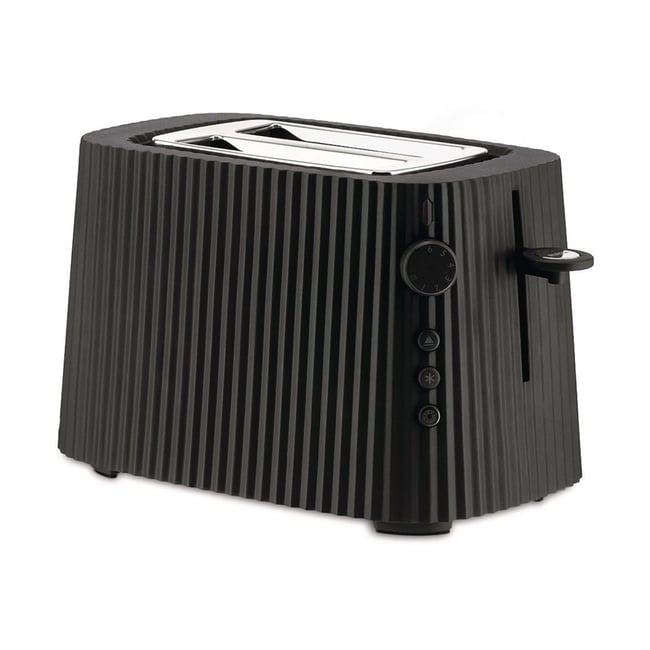 Grille pain plissé en résine noire noir <span itemprop=