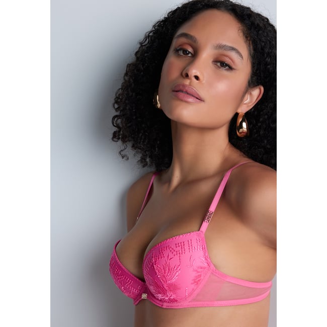 Soutien-gorge Push-up coques Rules of attraction rose <span itemprop=