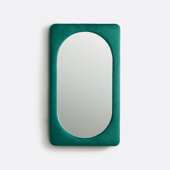 Miroir rectangulaire velours, 40x70 cm,Velveta vert foncé <span itemprop=