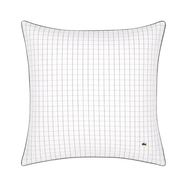 Taie d'oreiller en percale de coton, L TENNIS NET vert <span itemprop=