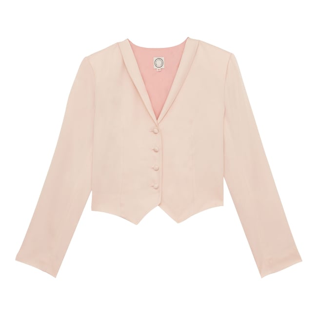 Veste-boléro Ole rose pâle pale pink <span itemprop=