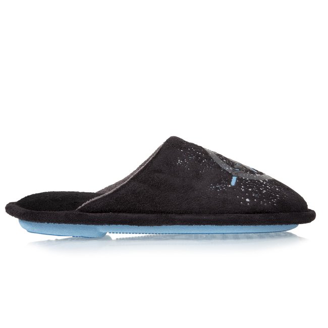 Chaussons Mules Impressions gomme noir <span itemprop=