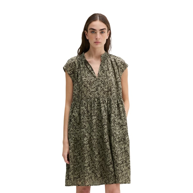 Robe à étages loose en voile de coton imprimé - MARC O'POLO