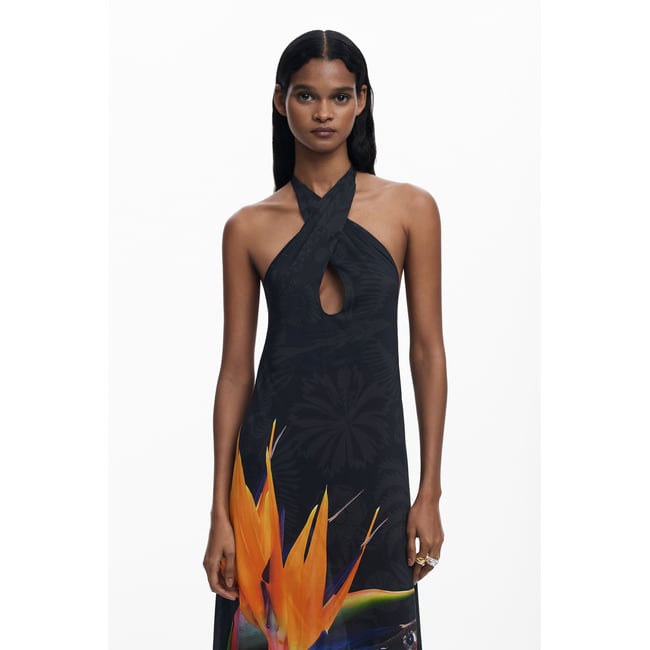 Robe DESIGUAL Couleur Noir - Taille 40 - Style Moderne Et Dynamique - Jamais Portée Avec étiquettes