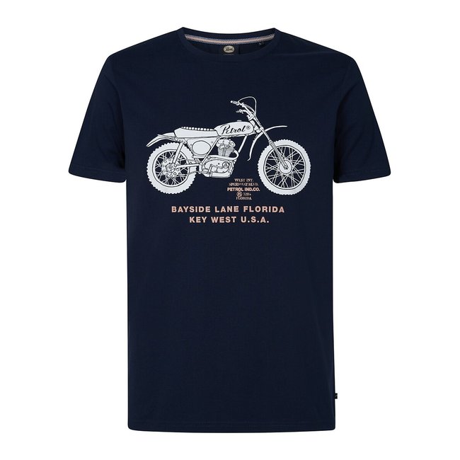Camiseta con logotipo azul marino <span itemprop=