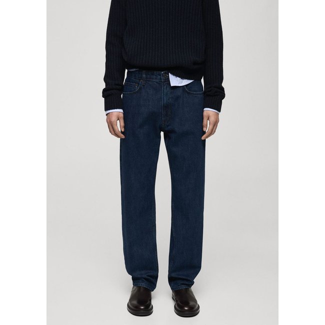 Jean Moby straight-fit délavé foncé bleu <span itemprop=