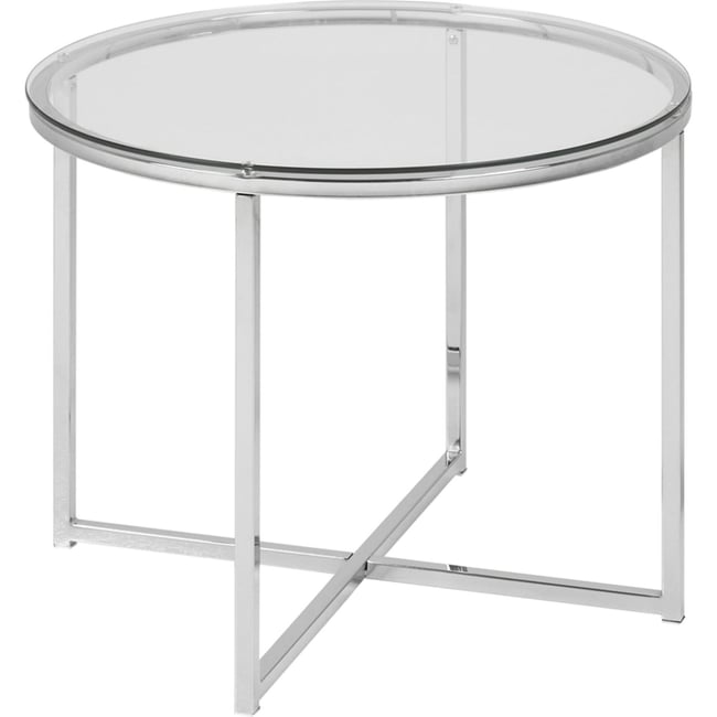 Table basse ronde en verre UDBINA - RECOLLECTION