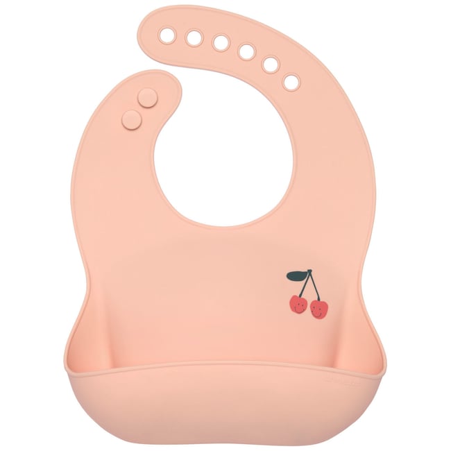 Bavoir rose <span itemprop=