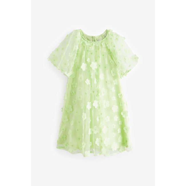 Robe de soirée à imprimé floral 3d vert <span itemprop=