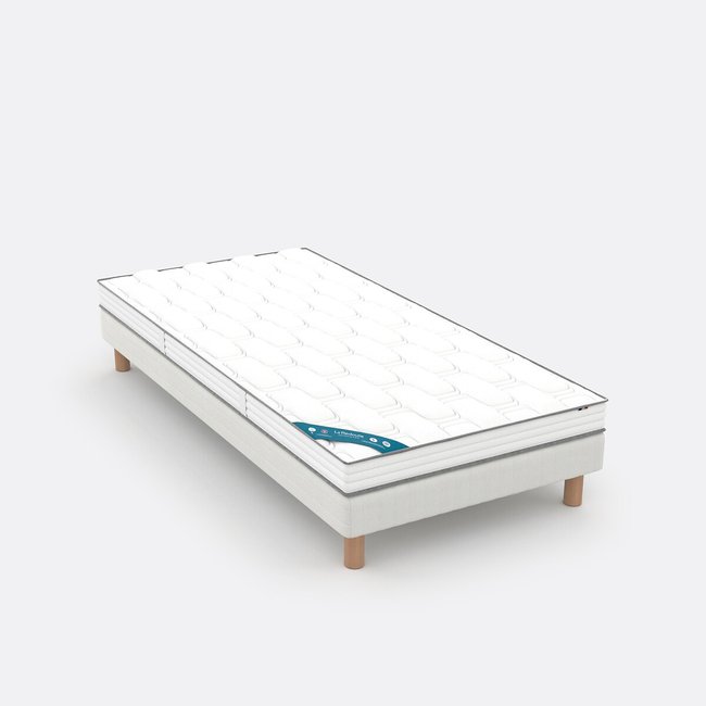 Matratze mit 580 Taschenfedern und Memory-Schaum weiss <span itemprop=