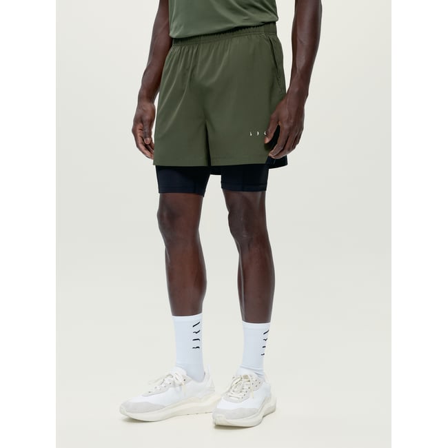 Short de sport homme Strider 2 en 1 avec short intérieur avec poches - BORN