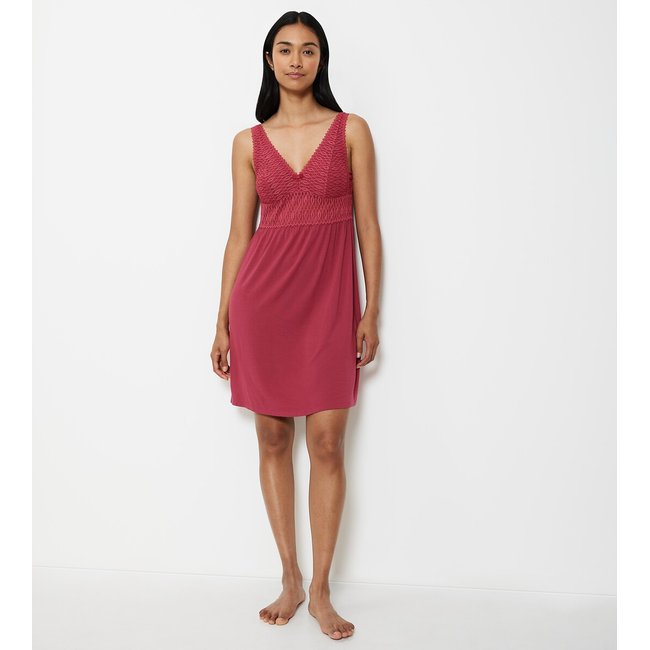 Camisón modal Aura Spotlight terracota <span itemprop=
