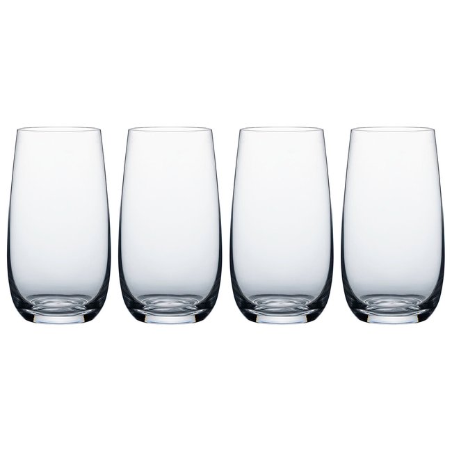 Set of 4 Kings Hiball Glasses, glass, RAVENHEAD