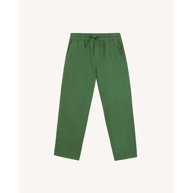 Pantalon élastique DREUILLE vert sapin <span itemprop=