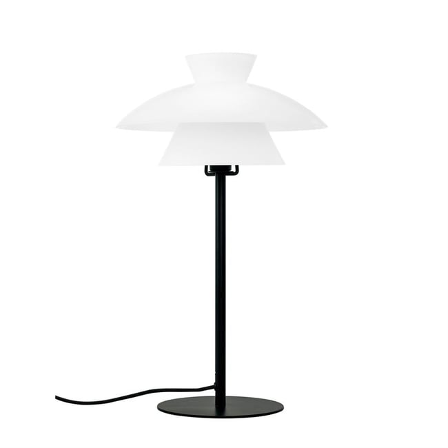 Lampe à poser en Verre VALBY Couleur noir <span itemprop=
