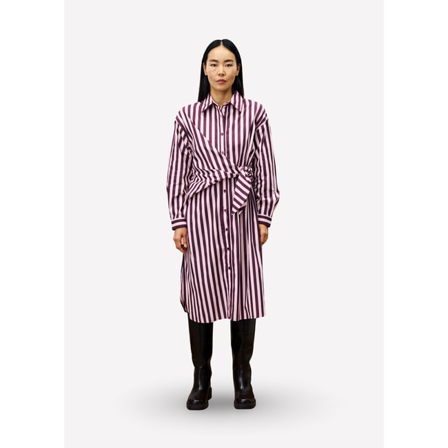Robe  longue AUDRY rose <span itemprop=