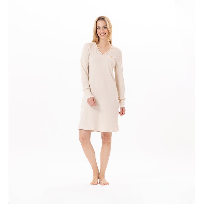 Chemise de nuit en coton  GARANCE 801 beige <span itemprop=