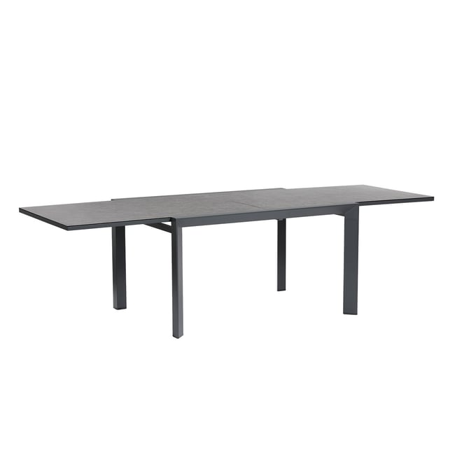 Table de jardin en aluminium gris extensible 6/10 pers.  BASALT gris <span itemprop=