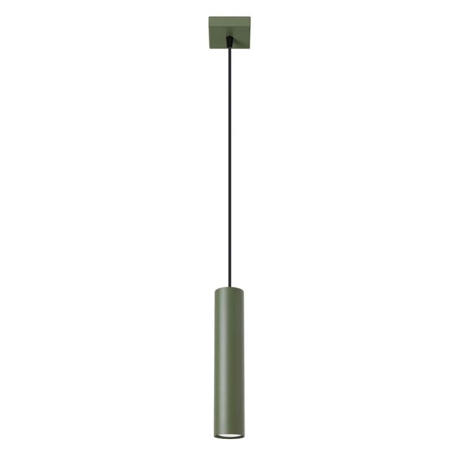 Suspension Acier Vert Olive GU10 1 Lagos Couleur vert <span itemprop=
