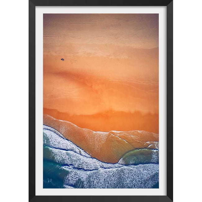 Affiche plage terre de sienne - HEXOA