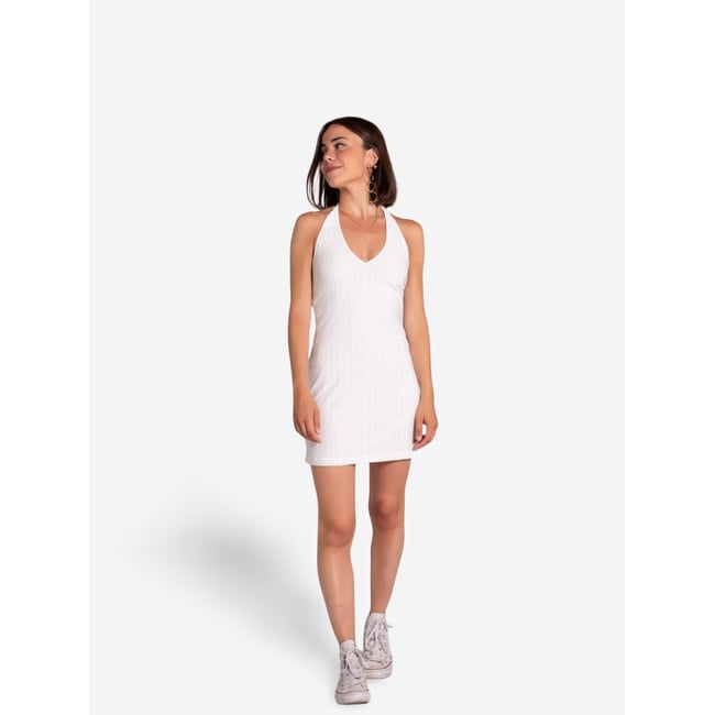 Robe en dentelle blanche blanc <span itemprop=