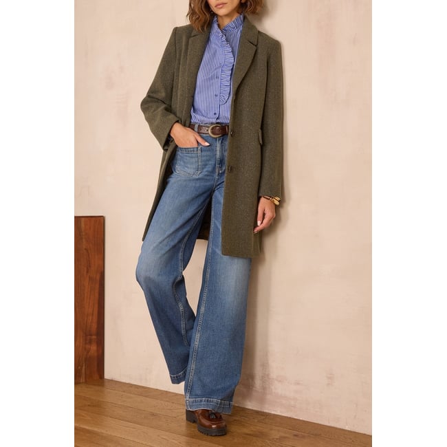 Maison 123 MANTEAU ANABELLE M kaki <span itemprop=