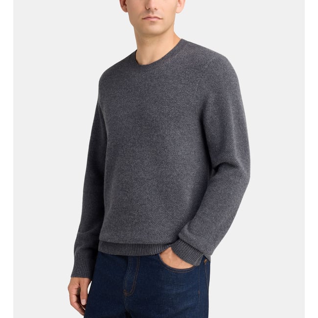 Pull droit cachwafle gaufré cachemire - GALERIES LAFAYETTE