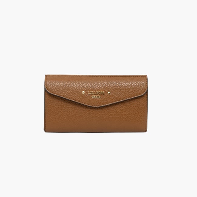 Grand portefeuille  Tatjana camel,doré <span itemprop=