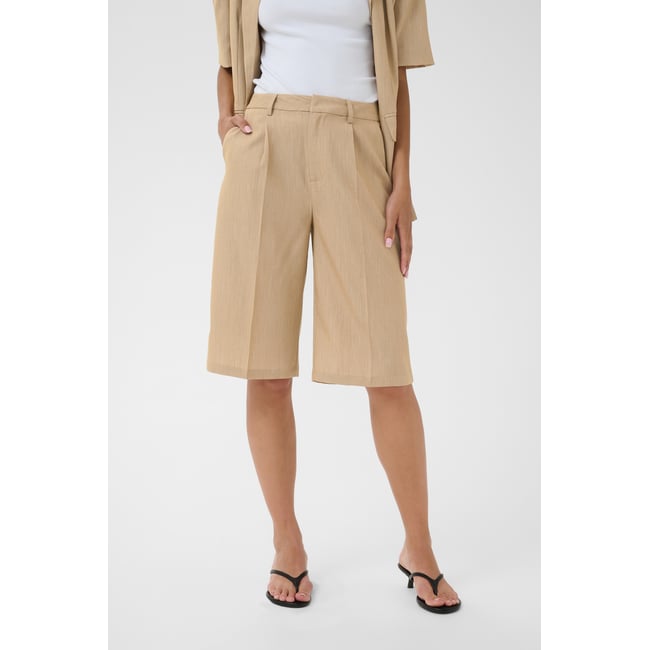 Shorts casual beige chinchilla melange cc <span itemprop=