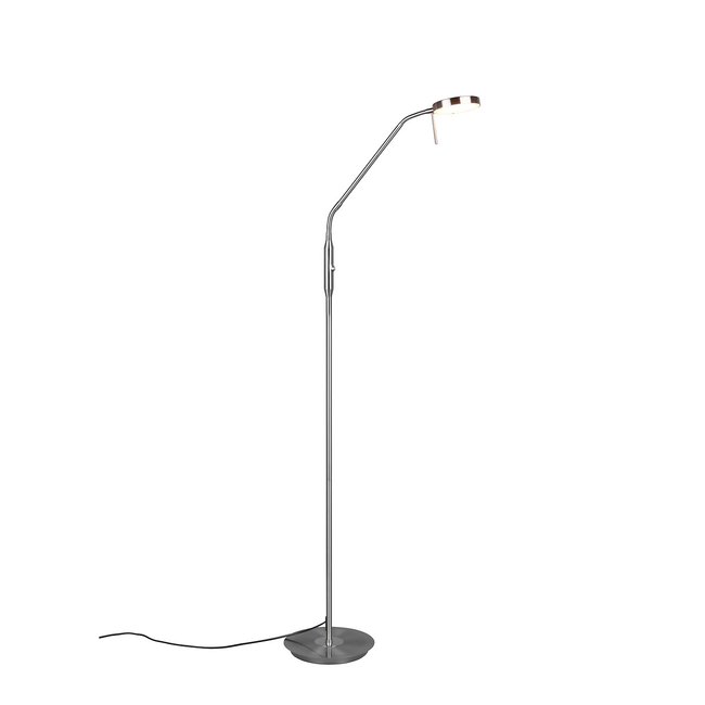 Candeeiro de pé Monza, TRIO Lighting prateado <span itemprop=